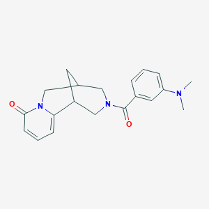 molecular formula C20H23N3O2 B2482949 3-(3-(dimethylamino)benzoyl)-3,4,5,6-tetrahydro-1H-1,5-methanopyrido[1,2-a][1,5]diazocin-8(2H)-one CAS No. 1251544-58-7