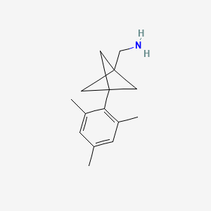 molecular formula C15H21N B2482957 [3-(2,4,6-Trimethylphenyl)-1-bicyclo[1.1.1]pentanyl]methanamine CAS No. 2287282-67-9