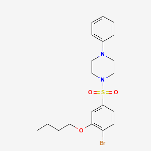 1-(4-Bromo-3-butoxybenzenesulfonyl)-4-phenylpiperazine