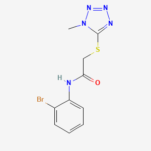molecular formula C10H10BrN5OS B2482986 N-(2-溴苯基)-2-[(1-甲基-1H-1,2,3,4-四唑-5-基)硫代]乙酰胺 CAS No. 329078-69-5