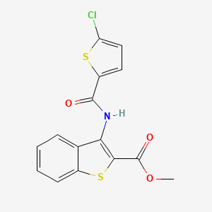 Methyl 3-(5-chlorothiophene-2-carboxamido)benzo[b]thiophene-2-carboxylate