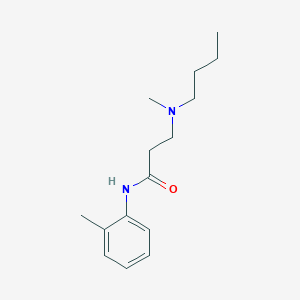 molecular formula C15H24N2O B248303 3-[butyl(methyl)amino]-N-(2-methylphenyl)propanamide 