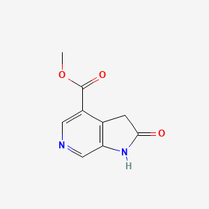 molecular formula C9H8N2O3 B2483032 甲基2-氧代-2,3-二氢-1H-吡咯并[2,3-c]吡啶-4-甲酸酯 CAS No. 2361643-89-0
