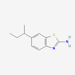 molecular formula C11H14N2S B2483033 6-(Butan-2-yl)-1,3-benzothiazol-2-amine CAS No. 383131-47-3