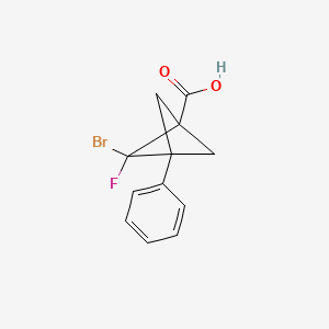 2-Bromo-2-fluoro-3-phenylbicyclo[1.1.1]pentane-1-carboxylic acid