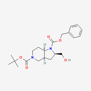 Racemic-(2R,3aS,7aR)-1-benzyl 5-tert-butyl 2-(hydroxymethyl)hexahydro-1H-pyrrolo[3,2-c]pyridine-1,5(6H)-dicarboxylate