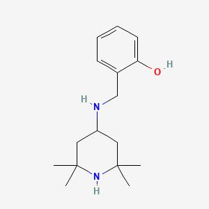 molecular formula C16H26N2O B2483048 2-[(2,2,6,6-四甲基哌啶-4-基氨基)甲基]-苯酚 CAS No. 68617-71-0