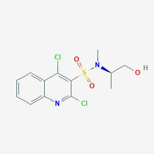 2,4-Dichloro-N-[(2R)-1-hydroxypropan-2-yl]-N-methylquinoline-3-sulfonamide