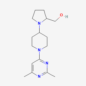 [1-[1-(2,6-Dimethylpyrimidin-4-yl)piperidin-4-yl]pyrrolidin-2-yl]methanol