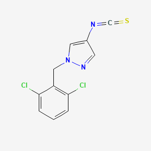 molecular formula C11H7Cl2N3S B2483080 1-(2,6-dichlorobenzyl)-4-isothiocyanato-1H-pyrazole CAS No. 1004193-55-8