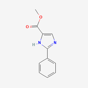 molecular formula C11H10N2O2 B2483084 methyl 2-phenyl-1H-imidazole-5-carboxylate CAS No. 32682-99-8; 856061-37-5