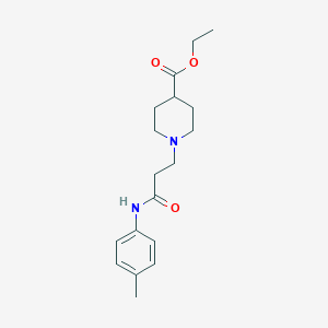 Ethyl 1-[3-oxo-3-(4-toluidino)propyl]-4-piperidinecarboxylate