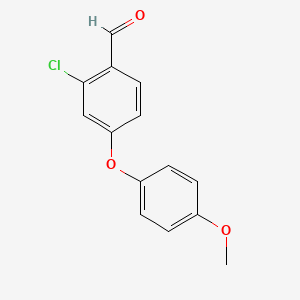 molecular formula C14H11ClO3 B2483112 2-Chloro-4-(4-methoxyphenoxy)benzaldehyde CAS No. 1092294-34-2
