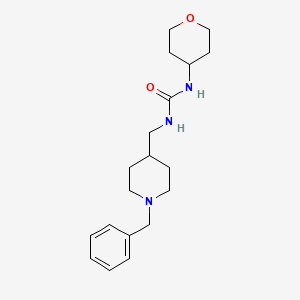 molecular formula C19H29N3O2 B2483119 1-((1-苄基哌啶-4-基)甲基)-3-(四氢-2H-吡喃-4-基)脲 CAS No. 2034228-11-8