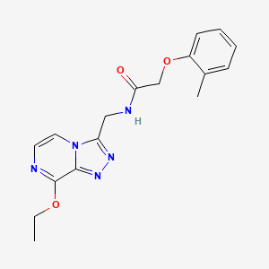 molecular formula C17H19N5O3 B2483125 N-((8-etoxi-[1,2,4]triazolo[4,3-a]pirazin-3-il)metil)-2-(o-toliloxi)acetamida CAS No. 2034415-13-7