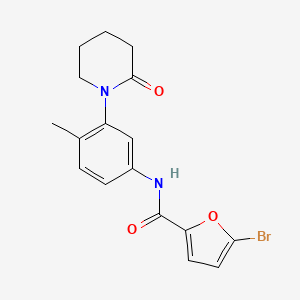 5-bromo-N-(4-methyl-3-(2-oxopiperidin-1-yl)phenyl)furan-2-carboxamide