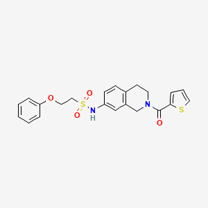 2-phenoxy-N-(2-(thiophene-2-carbonyl)-1,2,3,4-tetrahydroisoquinolin-7-yl)ethanesulfonamide