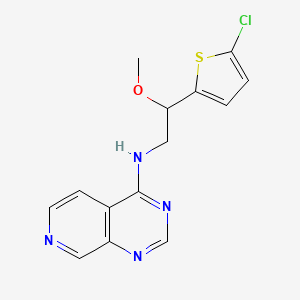N-[2-(5-Chlorothiophen-2-yl)-2-methoxyethyl]pyrido[3,4-d]pyrimidin-4-amine