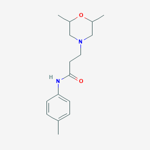 3-(2,6-dimethylmorpholin-4-yl)-N-(4-methylphenyl)propanamide