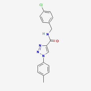 N-(4-chlorobenzyl)-1-(4-methylphenyl)-1H-1,2,3-triazole-4-carboxamide