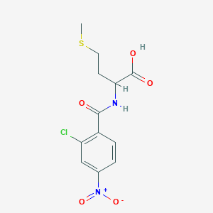 molecular formula C12H13ClN2O5S B2483156 2-[(2-Chloro-4-nitrophenyl)formamido]-4-(methylsulfanyl)butanoic acid CAS No. 1007926-49-9