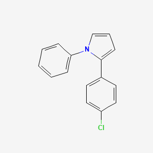 molecular formula C16H12ClN B2483196 2-(4-Chlorophenyl)-1-phenyl-1H-pyrrole CAS No. 282717-07-1