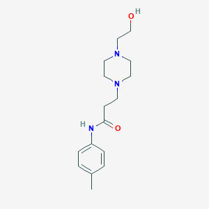 3-[4-(2-Hydroxy-ethyl)-piperazin-1-yl]-N-p-tolyl-propionamide