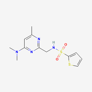 N-((4-(dimethylamino)-6-methylpyrimidin-2-yl)methyl)thiophene-2-sulfonamide