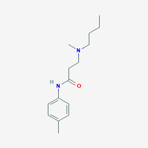 molecular formula C15H24N2O B248322 3-[butyl(methyl)amino]-N-(4-methylphenyl)propanamide 