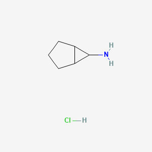 molecular formula C6H12ClN B2483229 双环[3.1.0]己烷-6-胺盐酸盐 CAS No. 1803570-50-4