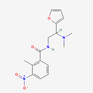 N-(2-(dimethylamino)-2-(furan-2-yl)ethyl)-2-methyl-3-nitrobenzamide
