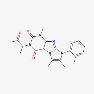 1,6,7-trimethyl-8-(2-methylphenyl)-3-(3-oxobutan-2-yl)-1H,2H,3H,4H,8H-imidazo[1,2-g]purine-2,4-dione