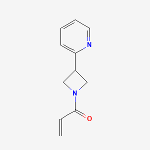 molecular formula C11H12N2O B2483250 1-(3-Pyridin-2-ylazetidin-1-yl)prop-2-en-1-one CAS No. 2305448-55-7