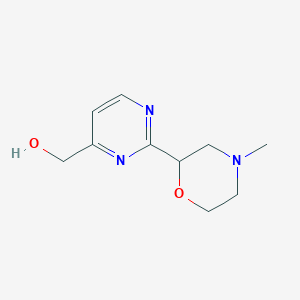 molecular formula C10H15N3O2 B2483257 (2-(4-Methylmorpholin-2-yl)pyrimidin-4-yl)methanol CAS No. 1511239-38-5