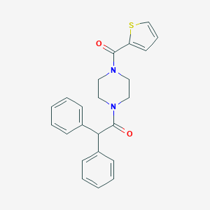 molecular formula C23H22N2O2S B248326 2,2-Diphenyl-1-[4-(thiophene-2-carbonyl)-piperazin-1-yl]-ethanone 