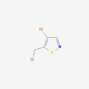 4-Bromo-5-(bromomethyl)-1,2-thiazole