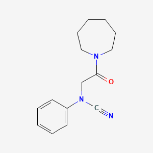 molecular formula C15H19N3O B2483277 [2-(Azepan-1-yl)-2-oxoethyl]-phenylcyanamide CAS No. 1445211-25-5