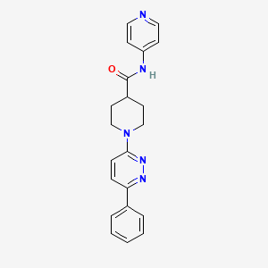 molecular formula C21H21N5O B2483301 1-(6-苯基吡啶并[1,3]二嗪-3-基)-N-(吡啶-4-基)哌啶-4-羧酰胺 CAS No. 1202985-84-9