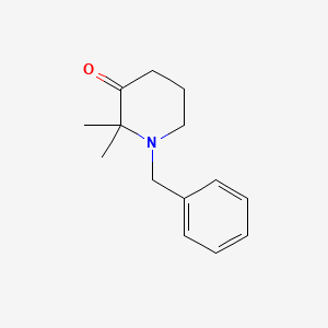 molecular formula C14H19NO B2483302 1-苄基-2,2-二甲基哌啶-3-酮 CAS No. 901279-71-8