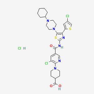 molecular formula C29H35Cl3N6O3S2 B2483305 Avatrombopag hydrochloride CAS No. 570403-17-7