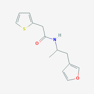 molecular formula C13H15NO2S B2483316 N-(1-(呋喃-3-基)丙基)-2-(噻吩-2-基)乙酰胺 CAS No. 1798486-07-3