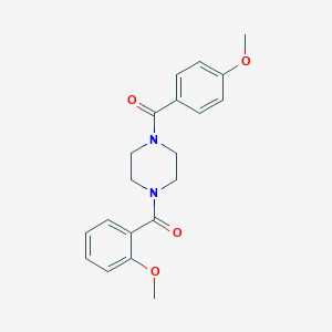 molecular formula C20H22N2O4 B248333 [4-(4-Methoxy-benzoyl)-piperazin-1-yl]-(2-methoxy-phenyl)-methanone 