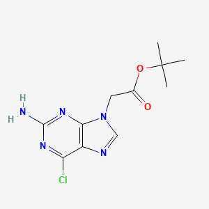 Tert-butyl (6-chloro-2-aminopurin-9-yl)ethanoate
