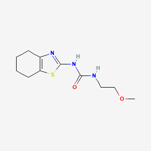 molecular formula C11H17N3O2S B2483342 1-(2-甲氧基乙基)-3-(4,5,6,7-四氢苯并[d]噻唑-2-基)脲 CAS No. 1234875-97-8