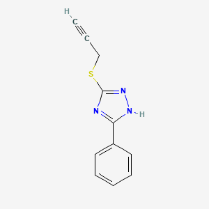 5-Phenyl-3-prop-2-ynylthio-1H-1,2,4-triazole