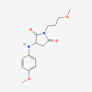 3-((4-Methoxyphenyl)amino)-1-(3-methoxypropyl)pyrrolidine-2,5-dione