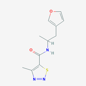 N-(1-(furan-3-yl)propan-2-yl)-4-methyl-1,2,3-thiadiazole-5-carboxamide