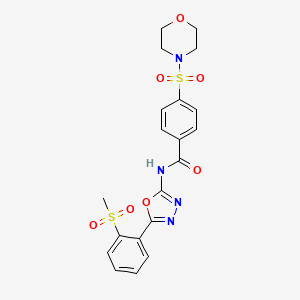 N-(5-(2-(methylsulfonyl)phenyl)-1,3,4-oxadiazol-2-yl)-4-(morpholinosulfonyl)benzamide