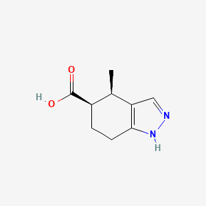 (4R,5R)-4-Methyl-4,5,6,7-tetrahydro-1H-indazole-5-carboxylic acid