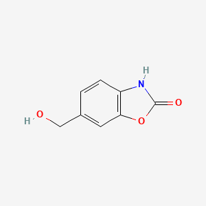 molecular formula C8H7NO3 B2483384 2(3H)-Benzoxazolone, 6-(hydroxymethyl)- CAS No. 207552-68-9